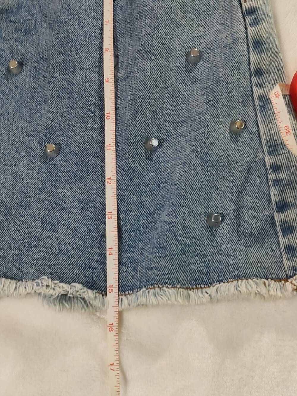 wild fable Light Blue Studded Denim Mini Skirt - Picture 6 of 7